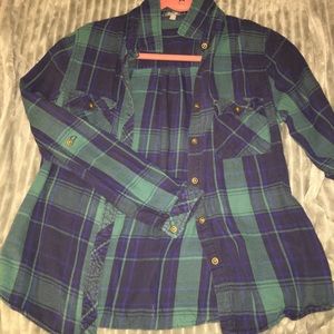 Green Flannel from Charolette Russe